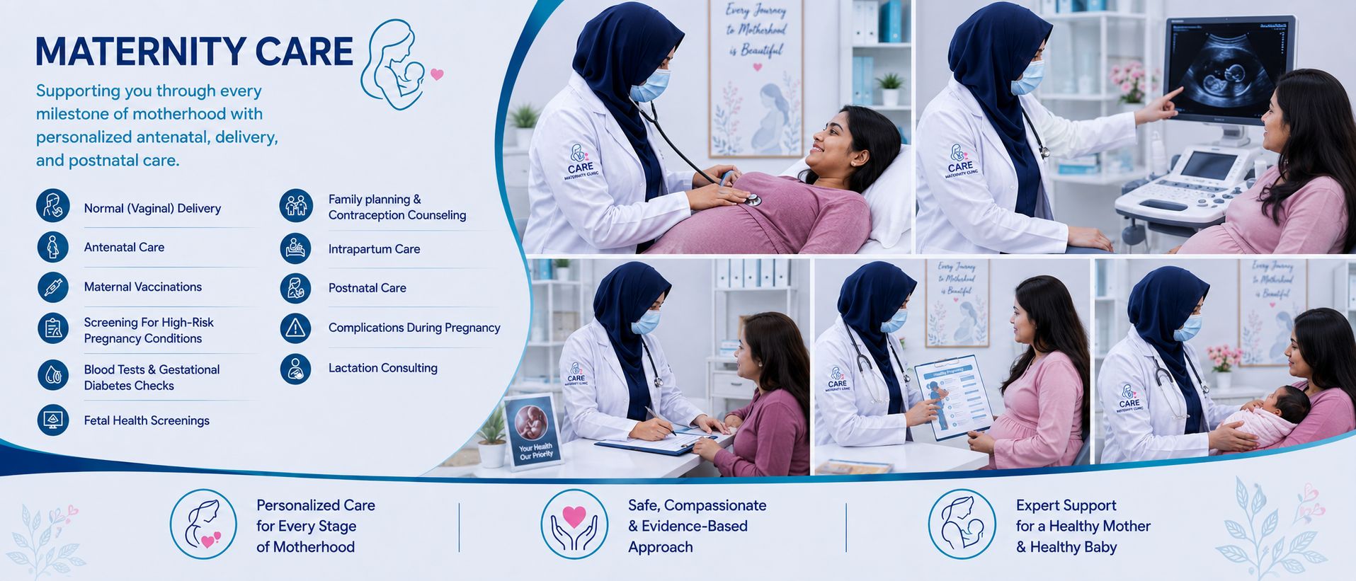 Maternity care and antenatal consultation